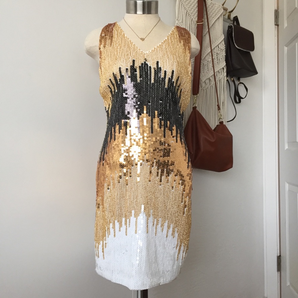 NWT sequin Multi Color Dress - Picture 2 of 5